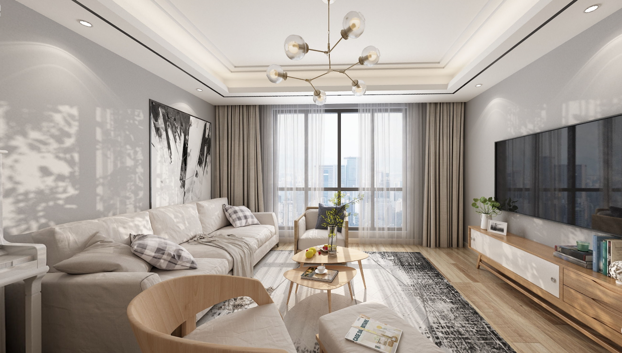 中聯(lián)觀云溪這套案例簡(jiǎn)而不空的北歐風(fēng)  干凈素雅又高級(jí)