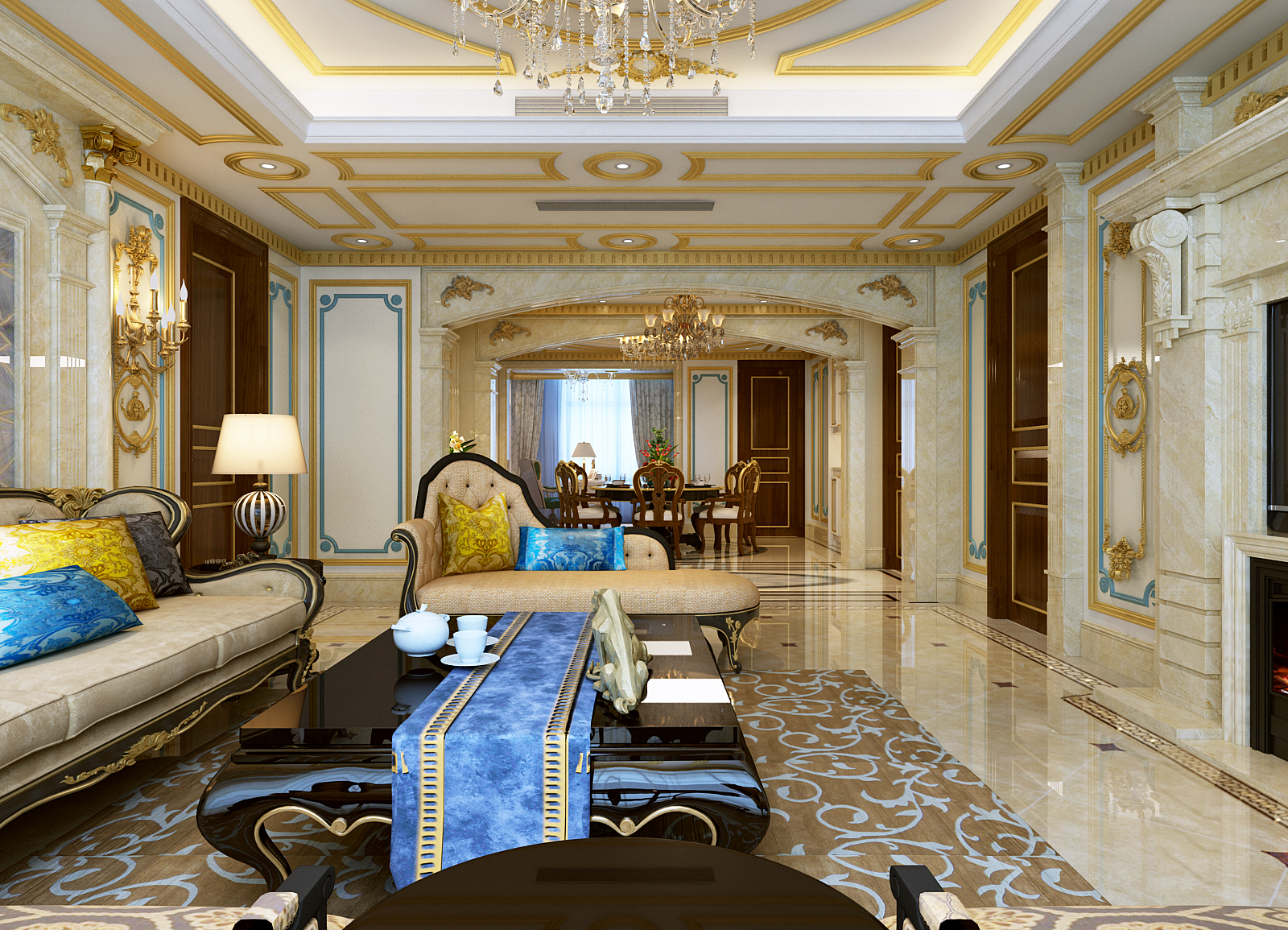 首開領(lǐng)翔國際210㎡法式宮廷風(fēng) 凝聚貴族氣質(zhì)