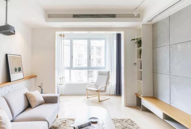 領(lǐng)秀御園94㎡北歐風(fēng)三居室，用吧臺(tái)做隔斷，打造開(kāi)放式“客餐書一體”