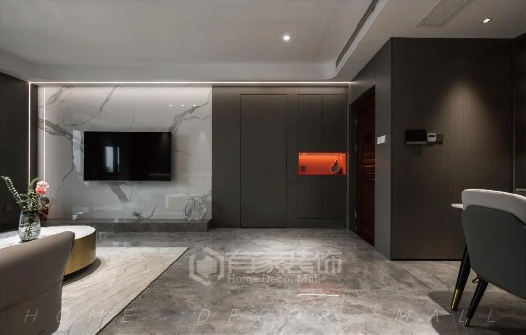 廈門 世貿(mào)湖濱首府 110㎡案例！輕奢格調(diào)，和弦出簡(jiǎn)約線條