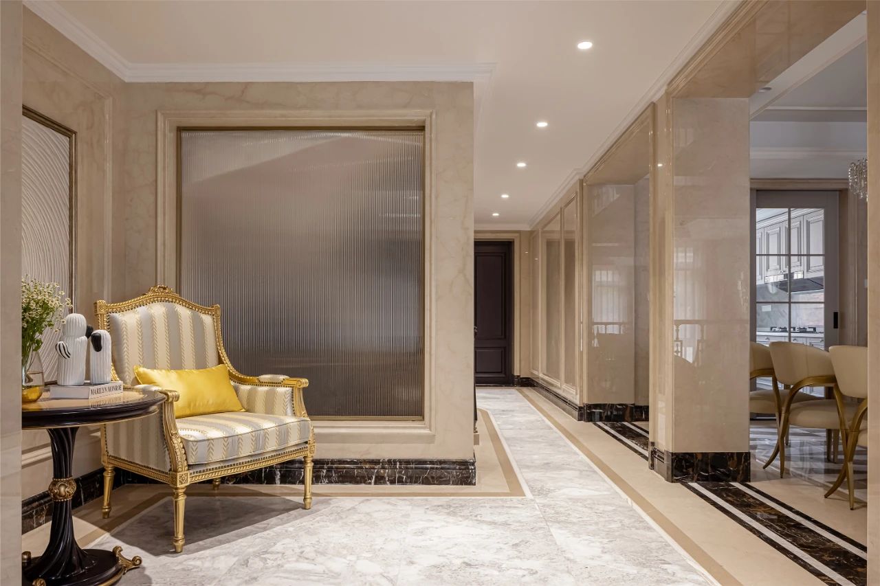 廈門恒禾七尚400㎡歐式大理石家裝，精致優(yōu)雅空間