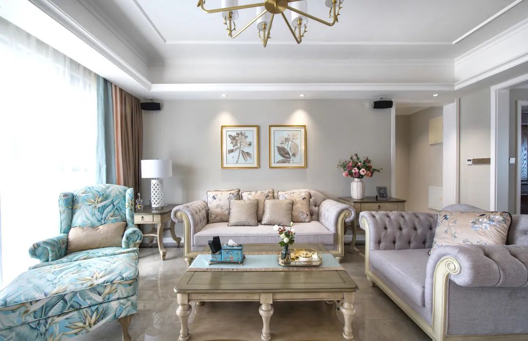 廈門(mén)中駿天譽(yù)180㎡美式田園風(fēng)，入戶(hù)玄關(guān)墻美翻天