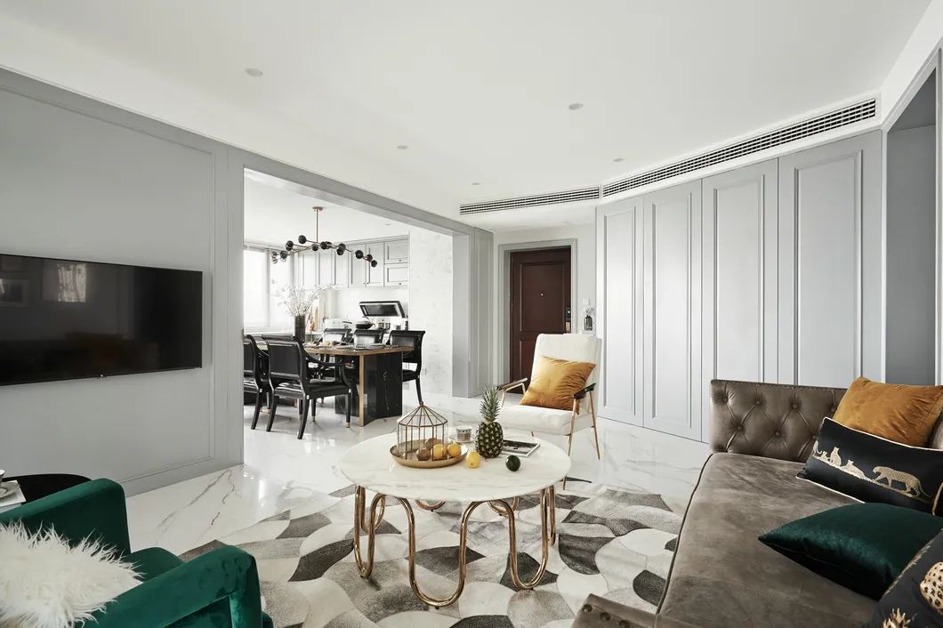 廈門中央公園城110㎡美式輕奢，低調(diào)與華麗的碰撞很驚喜