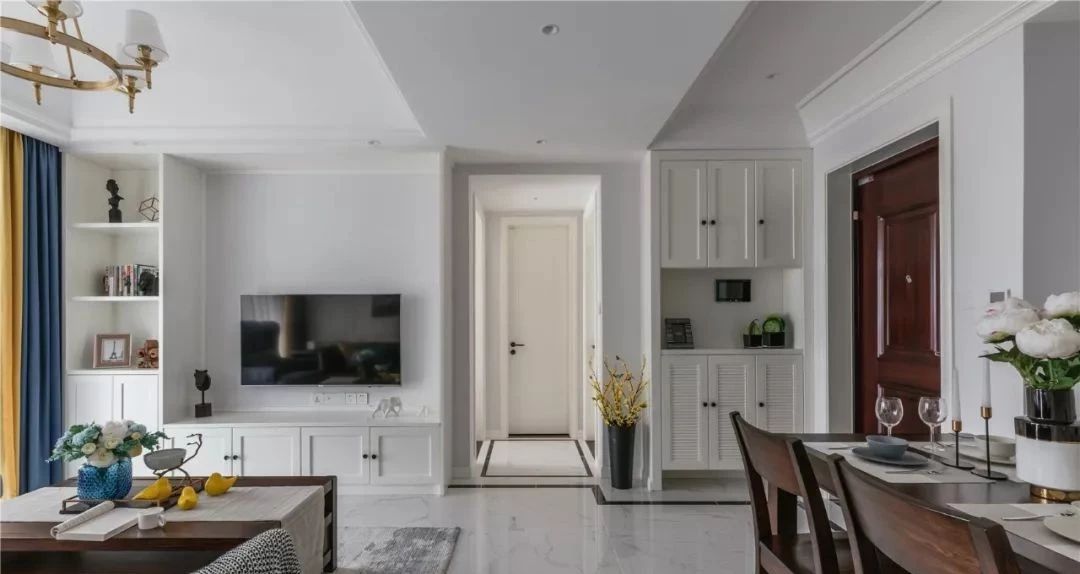 廈門融信海上城101㎡簡美風裝修，打造高級感的居室效果