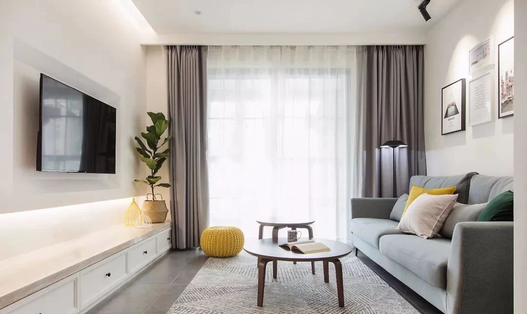 夏商新紀元82㎡舒適北歐裝修，簡約清新的顏色搭配