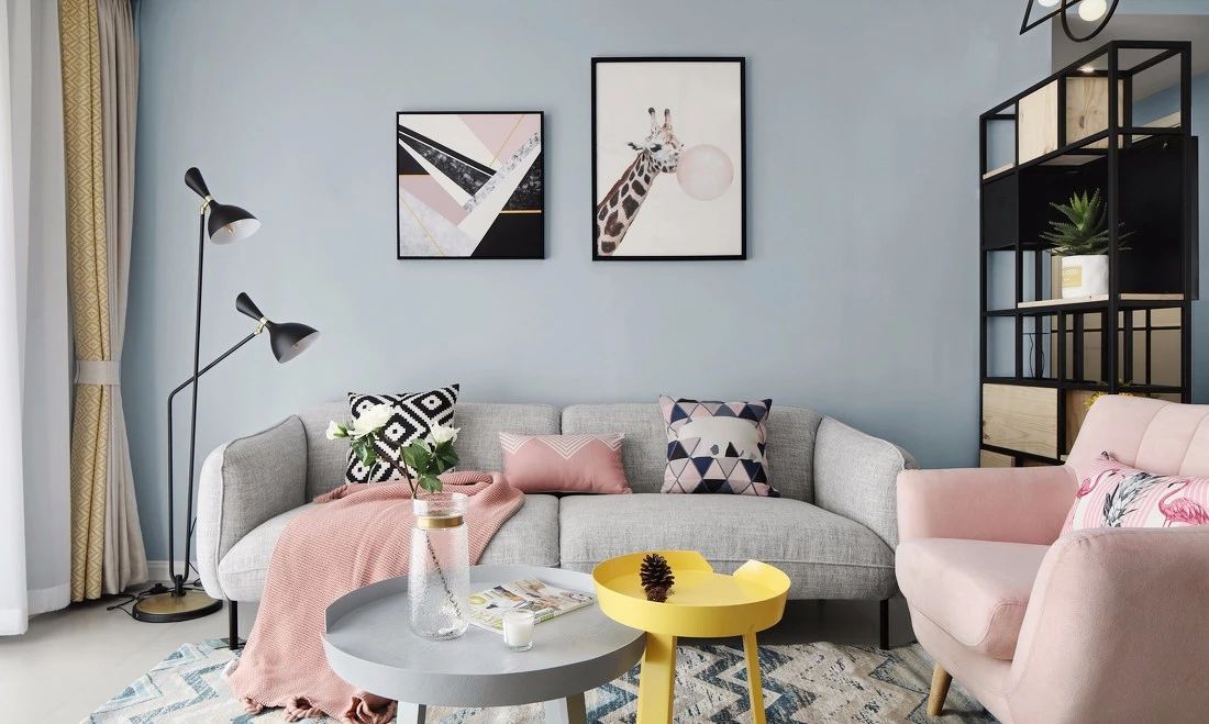 廈門中駿天譽140㎡小清新北歐風(fēng)，超浪漫的馬卡龍色