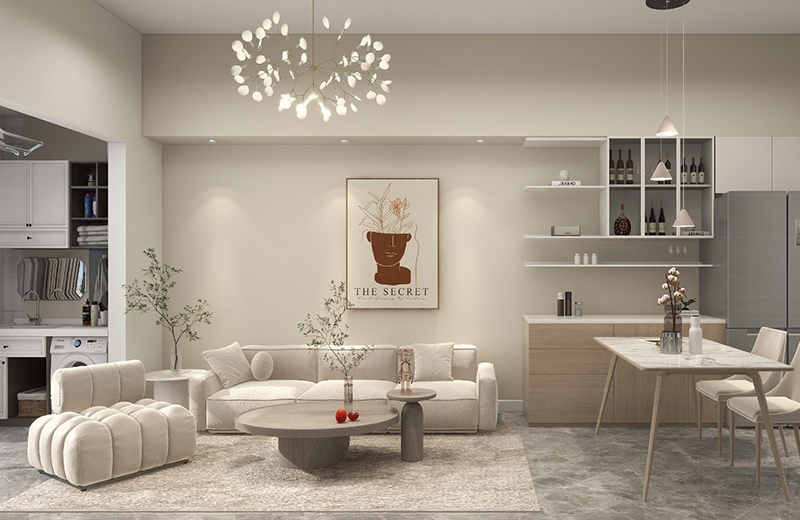 匯景新城 85㎡奶油風格